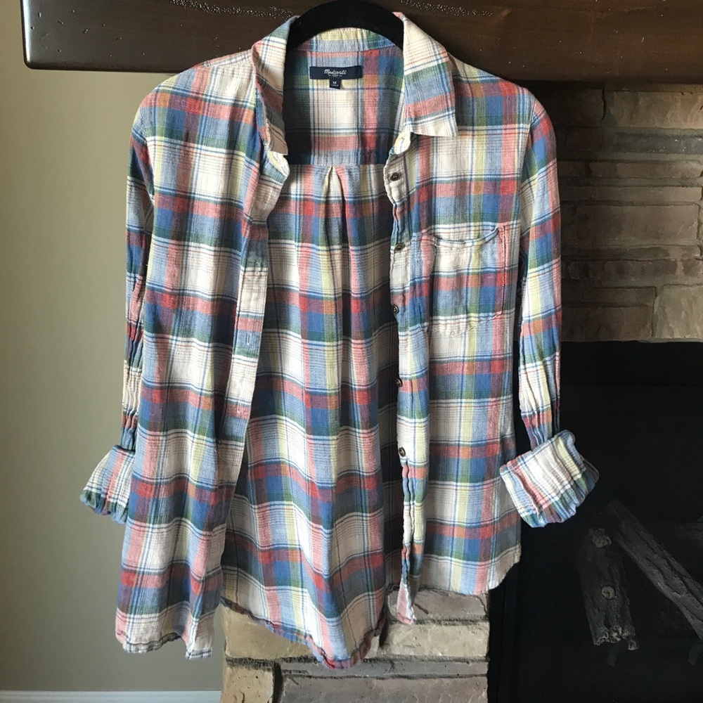 Plaid Madewell Top